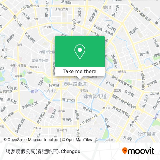 绮梦度假公寓(春熙路店) map