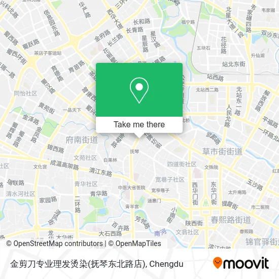 金剪刀专业理发烫染(抚琴东北路店) map