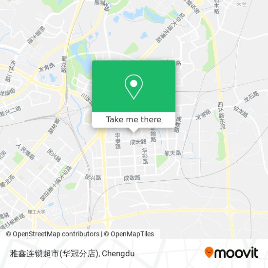 雅鑫连锁超市(华冠分店) map