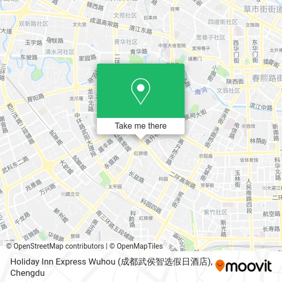 Holiday Inn Express Wuhou (成都武侯智选假日酒店) map