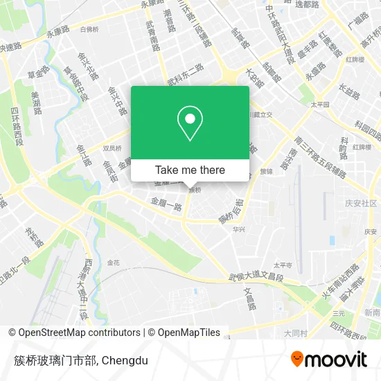 簇桥玻璃门市部 map