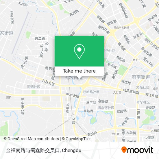 金福南路与蜀鑫路交叉口 map