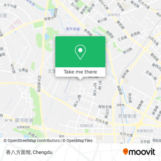香八方面馆 map