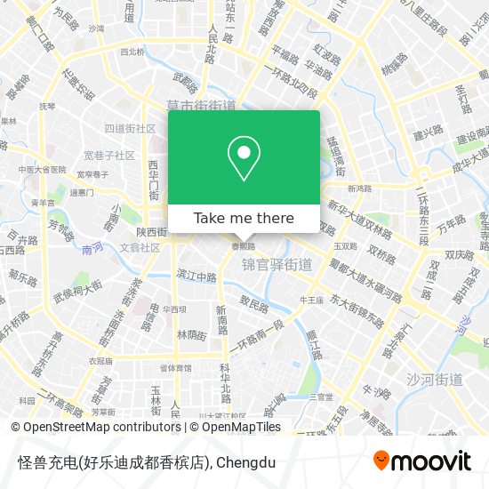 怪兽充电(好乐迪成都香槟店) map