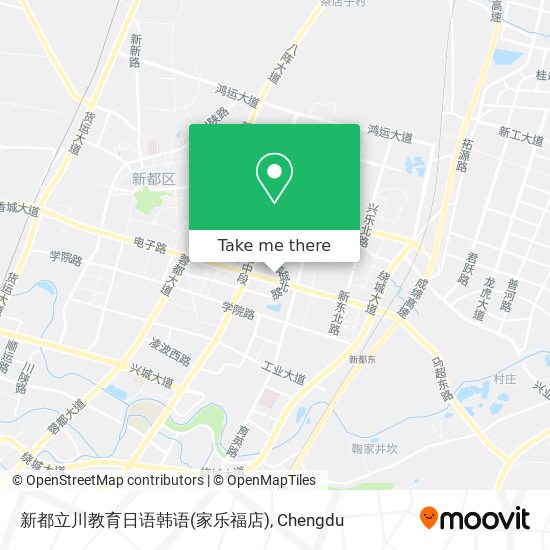 新都立川教育日语韩语(家乐福店) map