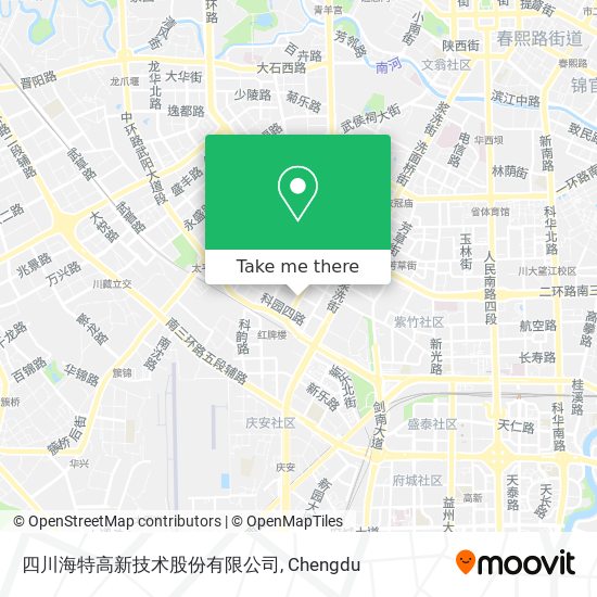 四川海特高新技术股份有限公司 map
