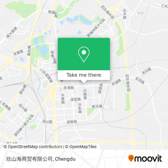 欣山海商贸有限公司 map