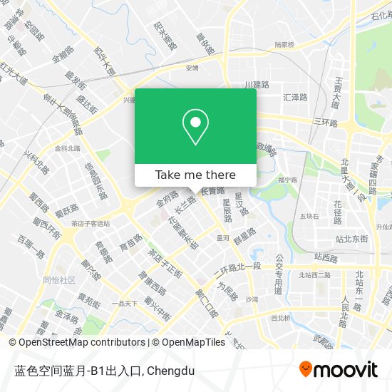 蓝色空间蓝月-B1出入口 map