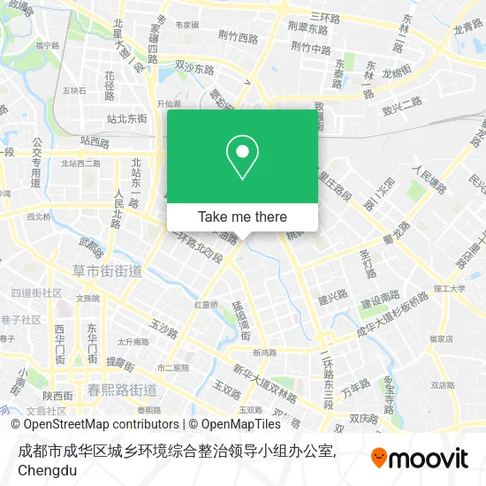 成都市成华区城乡环境综合整治领导小组办公室 map
