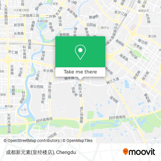 成都新元素(皇经楼店) map