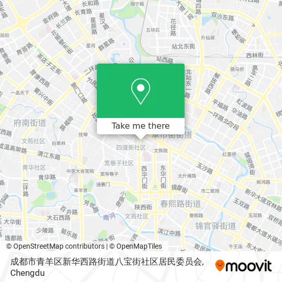成都市青羊区新华西路街道八宝街社区居民委员会 map