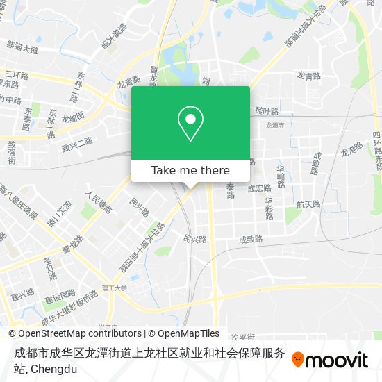 成都市成华区龙潭街道上龙社区就业和社会保障服务站 map