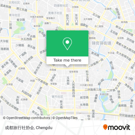 成都旅行社协会 map