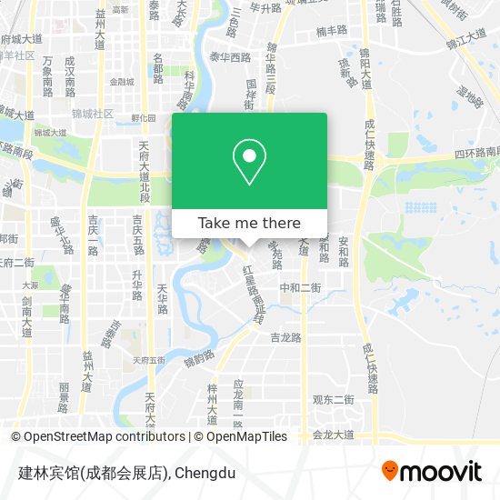 建林宾馆(成都会展店) map
