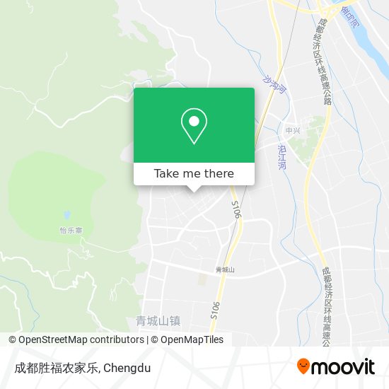成都胜福农家乐 map