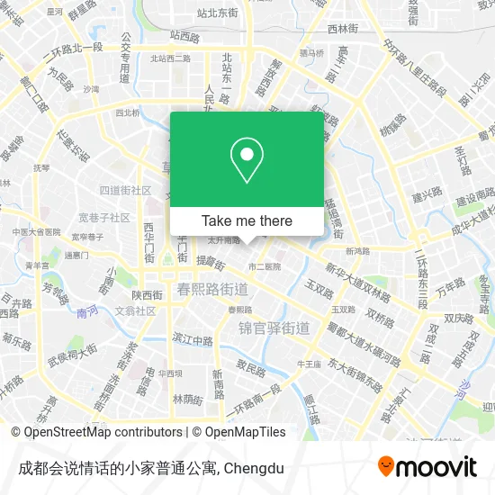 成都会说情话的小家普通公寓 map