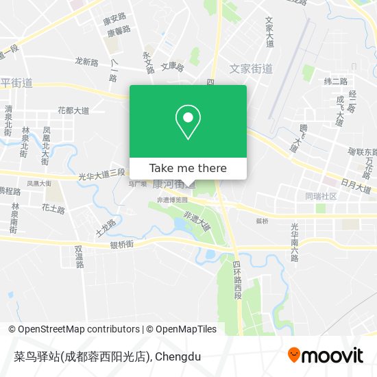 菜鸟驿站(成都蓉西阳光店) map