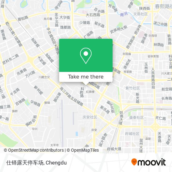仕铎露天停车场 map