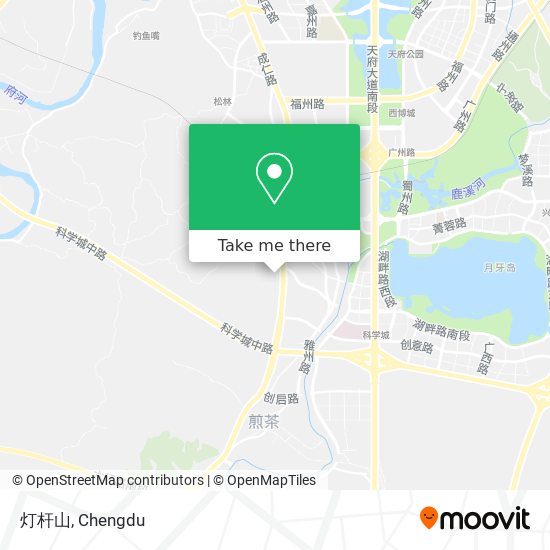 灯杆山 map