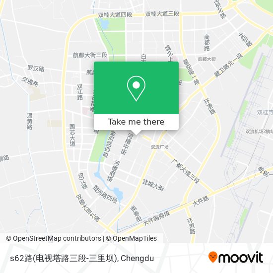 s62路(电视塔路三段-三里坝) map