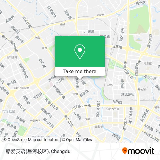 酷爱英语(星河校区) map