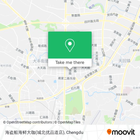 海盗船海鲜大咖(城北优品道店) map