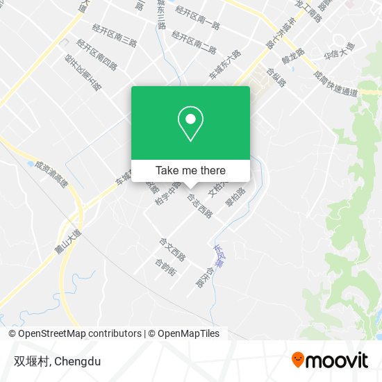 双堰村 map