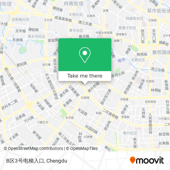 B区3号电梯入口 map