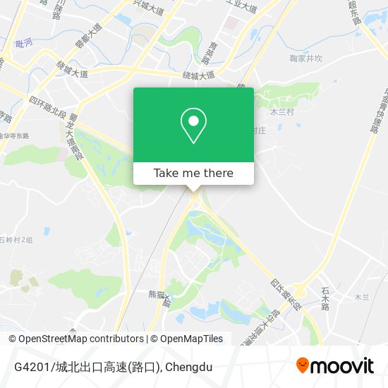 G4201/城北出口高速(路口) map