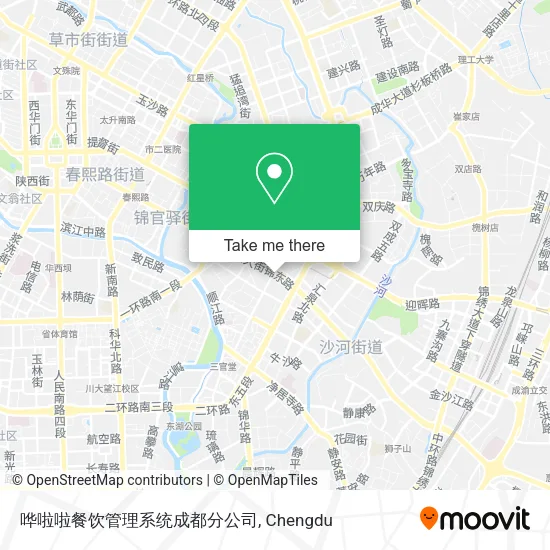 哗啦啦餐饮管理系统成都分公司 map