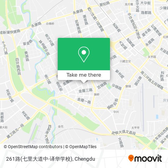 261路(七里大道中-译华学校) map
