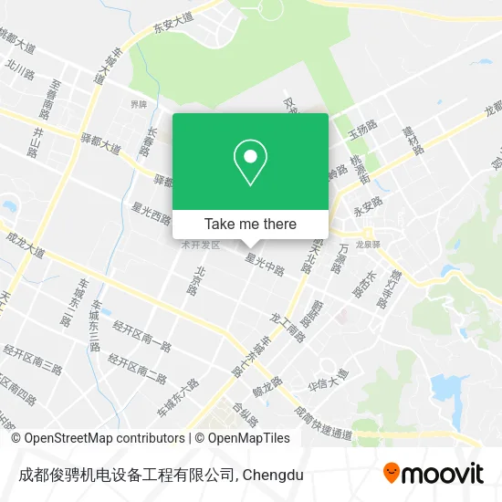 成都俊骋机电设备工程有限公司 map
