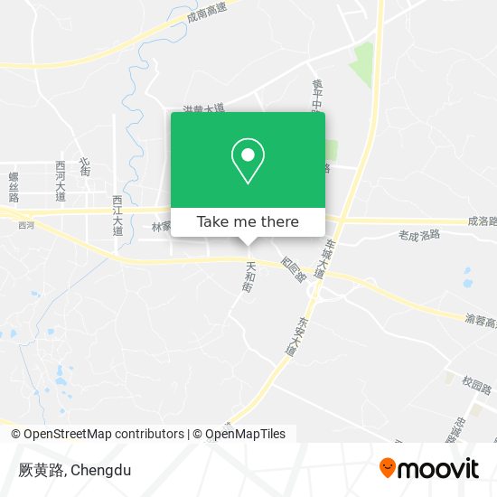 厥黄路 map