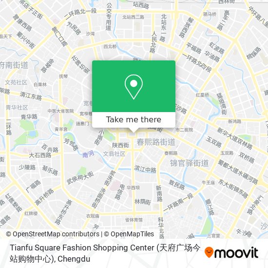 Tianfu Square Fashion Shopping Center (天府广场今站购物中心) map