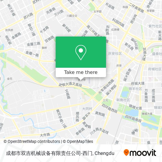 成都市双吉机械设备有限责任公司-西门 map