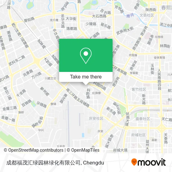 成都福茂汇绿园林绿化有限公司 map