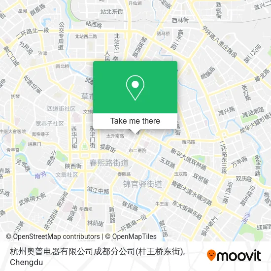 杭州奥普电器有限公司成都分公司(桂王桥东街) map