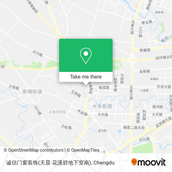 诚信门窗装饰(天晨·花溪碧地下室南) map