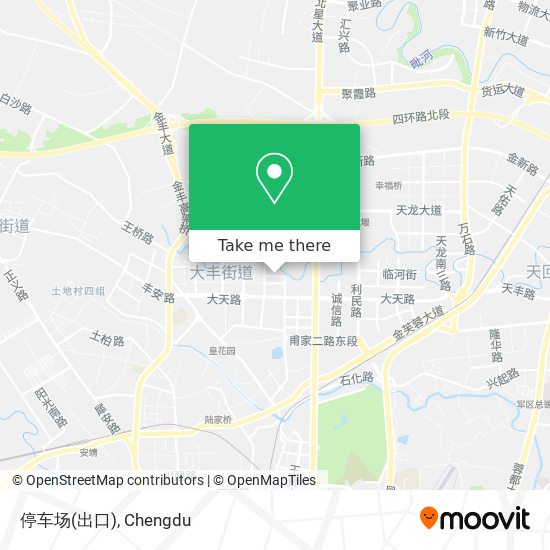 停车场(出口) map