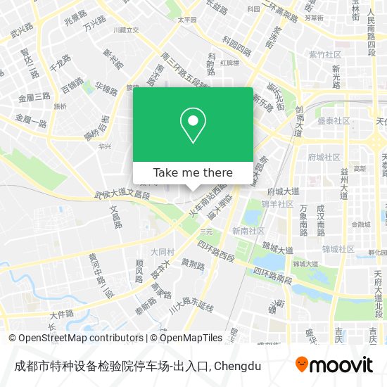 成都市特种设备检验院停车场-出入口 map