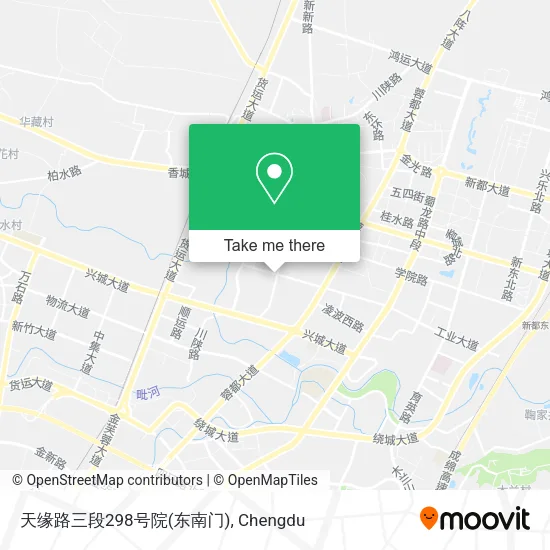 天缘路三段298号院(东南门) map