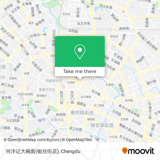 何洋记大碗面(银丝街店) map