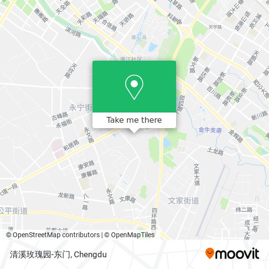 清溪玫瑰园-东门 map