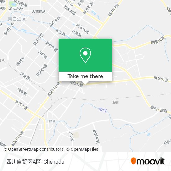 四川自贸区A区 map