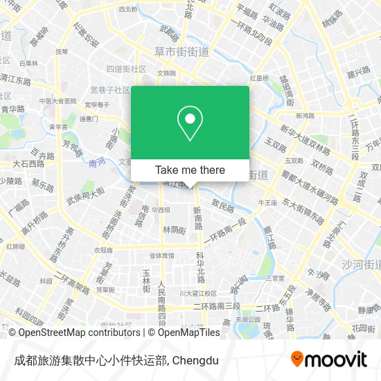 成都旅游集散中心小件快运部 map