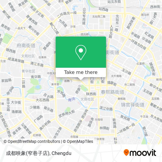 成都映象(窄巷子店) map