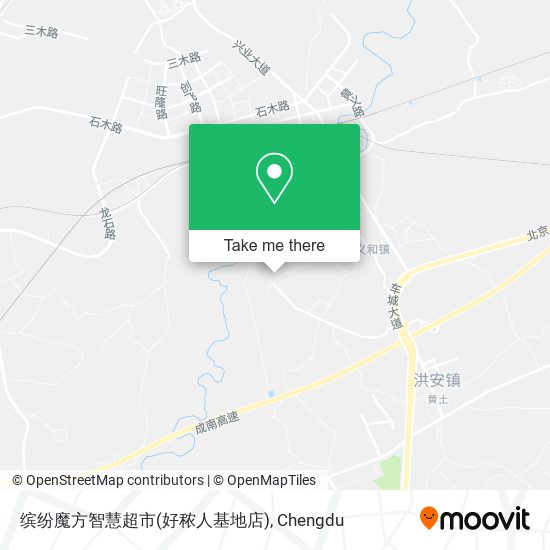 缤纷魔方智慧超市(好秾人基地店) map