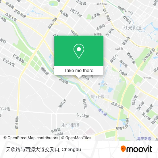 天欣路与西源大道交叉口 map