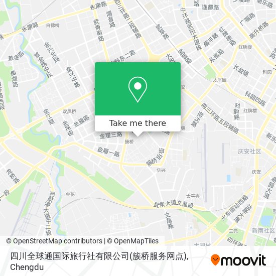 四川全球通国际旅行社有限公司(簇桥服务网点) map