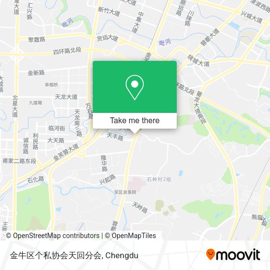 金牛区个私协会天回分会 map
